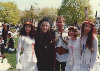 Lady and fellow dancers